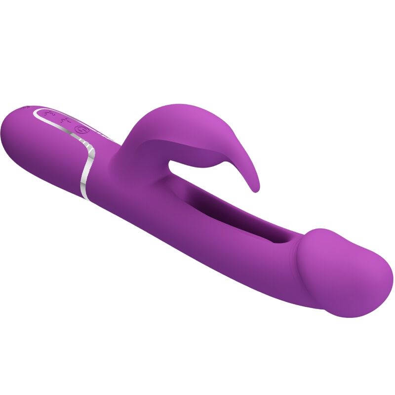 PRETTY LOVE - KAMPAS 3 IN 1 MULTIFUNCTION RABBIT VIBRATOR PURPLE - 2