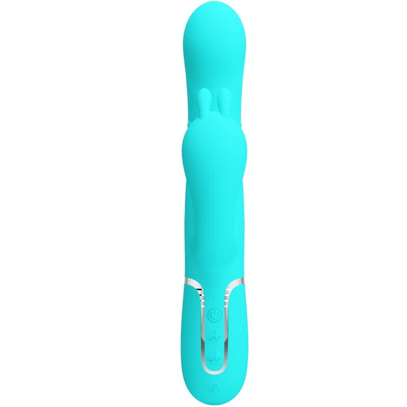 PRETTY LOVE - CAMMY 4 IN 1 MULTIFUNCTION TRIPPLE RABBIT VIBRATOR BLUE - 8