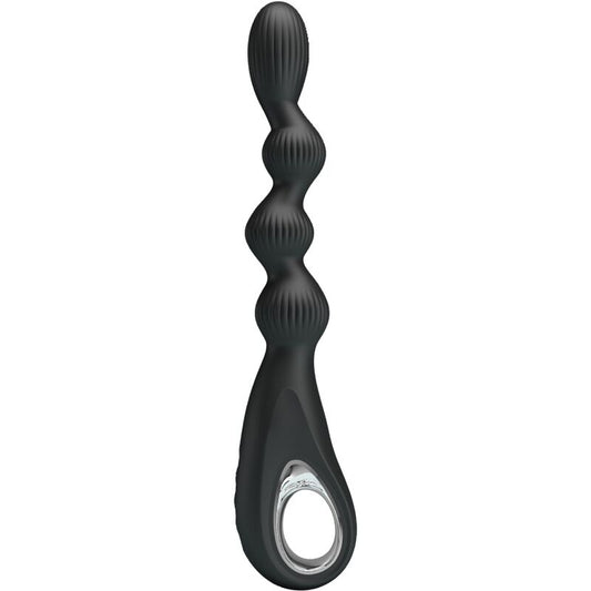 PRETTY LOVE - FEDERER ANAL VIBRATOR 12 VIBRATIONS BLACK - 1