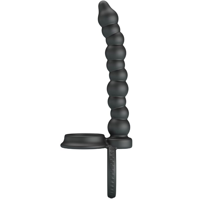 PRETTY LOVE - DILLION DOUBLE PENETRATION COCK RING BLACK - 7
