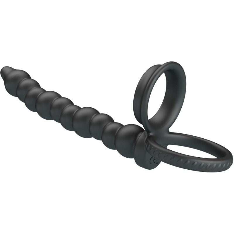 PRETTY LOVE - DILLION DOUBLE PENETRATION COCK RING BLACK - 5