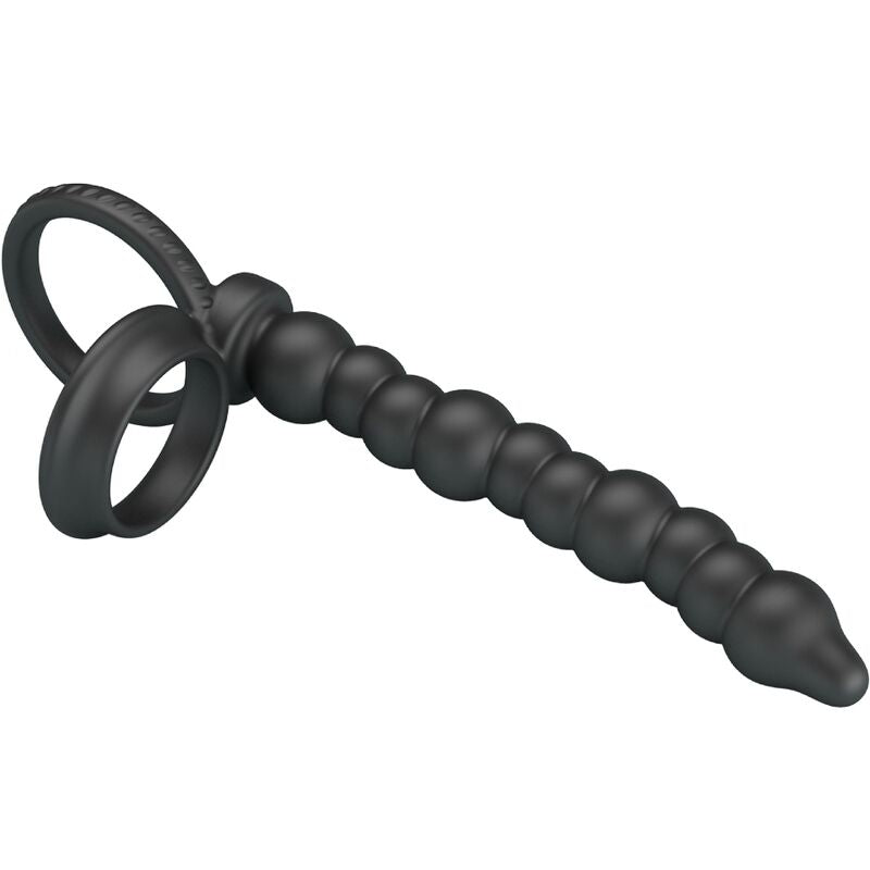 PRETTY LOVE - DILLION DOUBLE PENETRATION COCK RING BLACK - 6