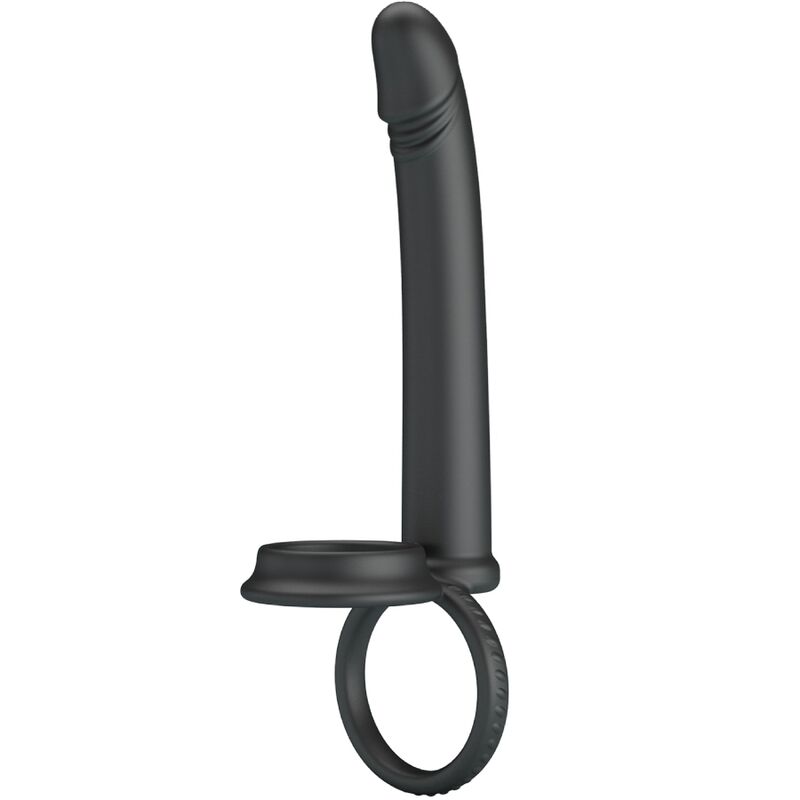 PRETTY LOVE - DILLION DOUBLE PENETRATION DOUBLE COCK RING BLACK - 2