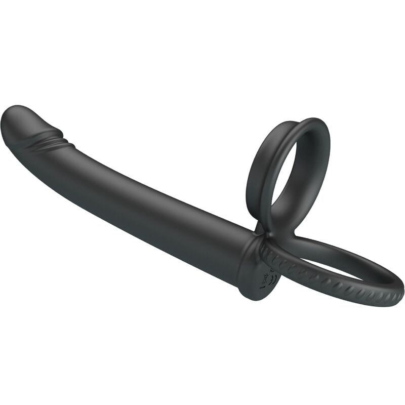 PRETTY LOVE - DILLION DOUBLE PENETRATION DOUBLE COCK RING BLACK - 4