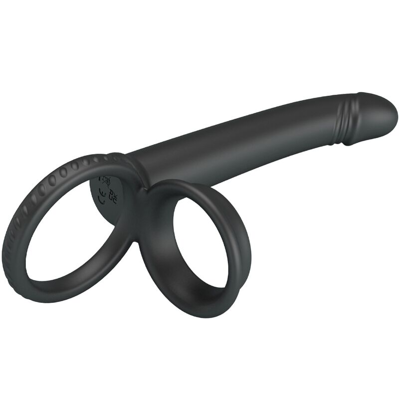 PRETTY LOVE - DILLION DOUBLE PENETRATION DOUBLE COCK RING BLACK - 6