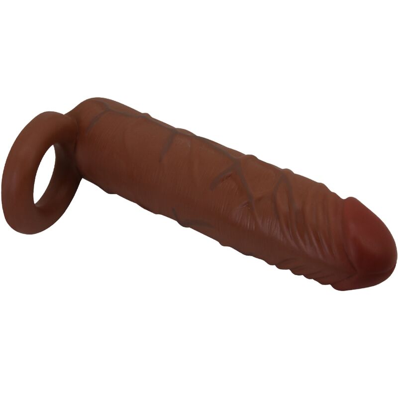 PRETTY LOVE - KAILE PENIS SLEEVE WITH 2.5 CM EXTENSION MULATTO - 4