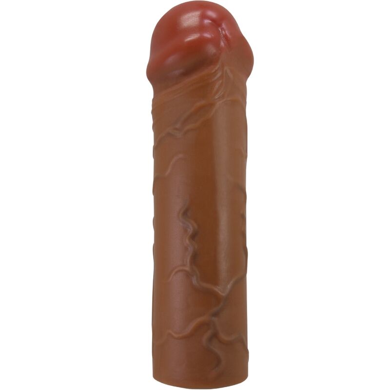 PRETTY LOVE - NILE PENIS SLEEVE WITH 2.5 CM EXTENSION MULATTO - 1
