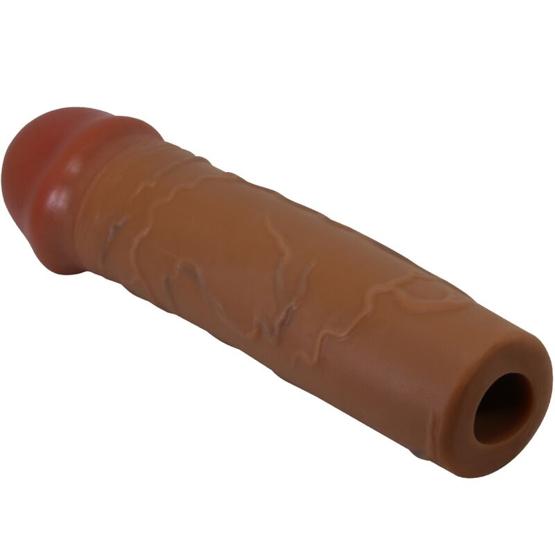 PRETTY LOVE - NILE PENIS SLEEVE WITH 2.5 CM EXTENSION MULATTO - 2