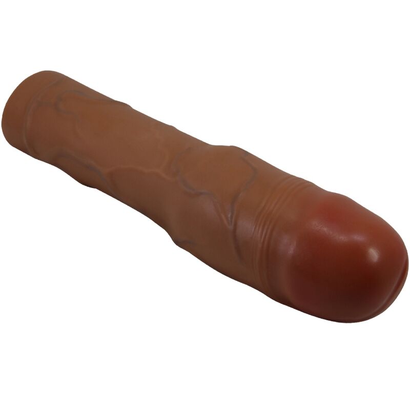 PRETTY LOVE - KYLIAN PENIS SLEEVE WITH 7.6 CM EXTENSION MULATTO - 3