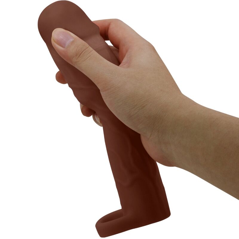 PRETTY LOVE - GERD PENIS SLEEVE WITH 7.6 CM EXTENSION MULATTO - 5