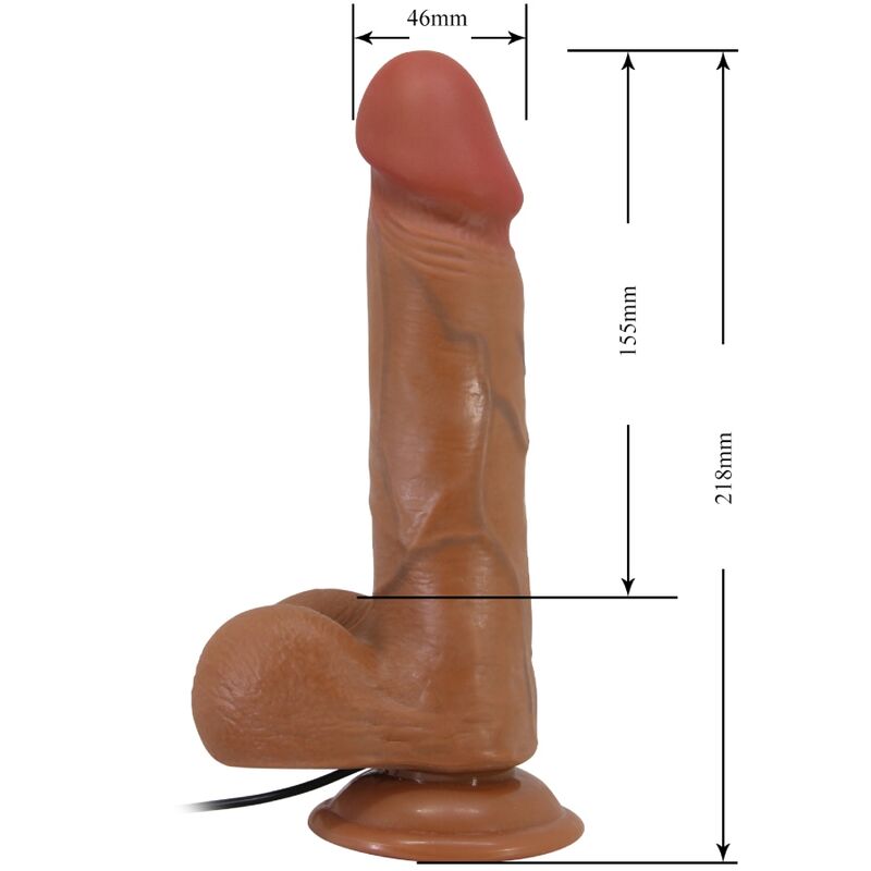 BAILE - BAHAMUT REALISTIC VIBRATOR 21.8 CM FLESH REMOTE CONTROL - 5