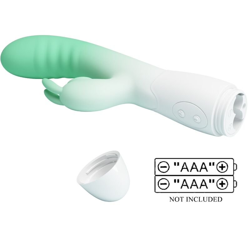 PRETTY LOVE - CERBERUS RABBIT VIBRATOR 3O VIBRATIONS GREEN - 3
