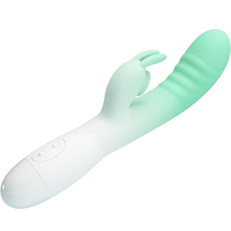 PRETTY LOVE - CERBERUS RABBIT VIBRATOR 3O VIBRATIONS GREEN - 4