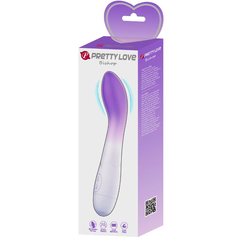 PRETTY LOVE - BISHOP G-SPOT VIBRATOR 30 VIBRATIONS PURPLE - 5