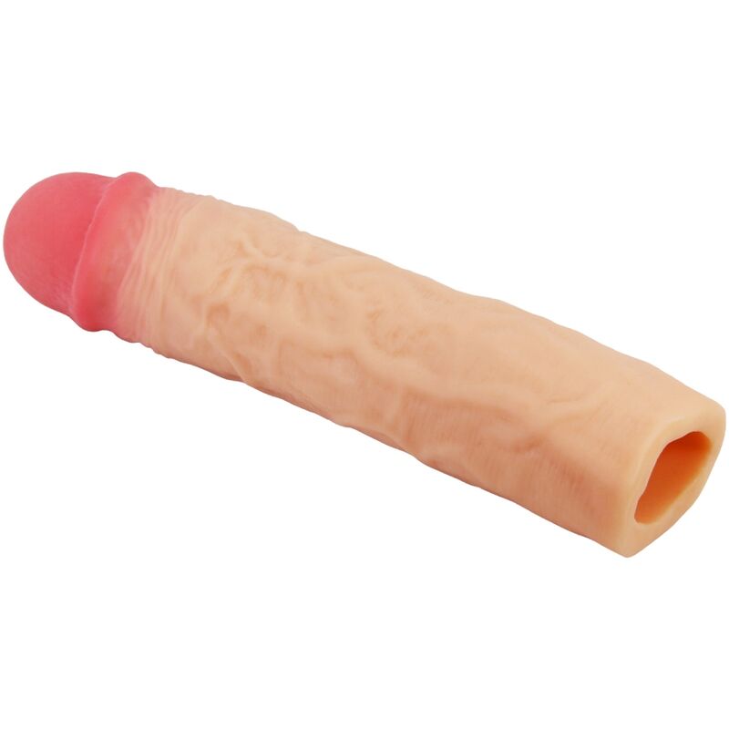 PRETTY LOVE - DEREK PENIS SLEEVE WITH 7.6 CM EXTENSION FLESH - 3