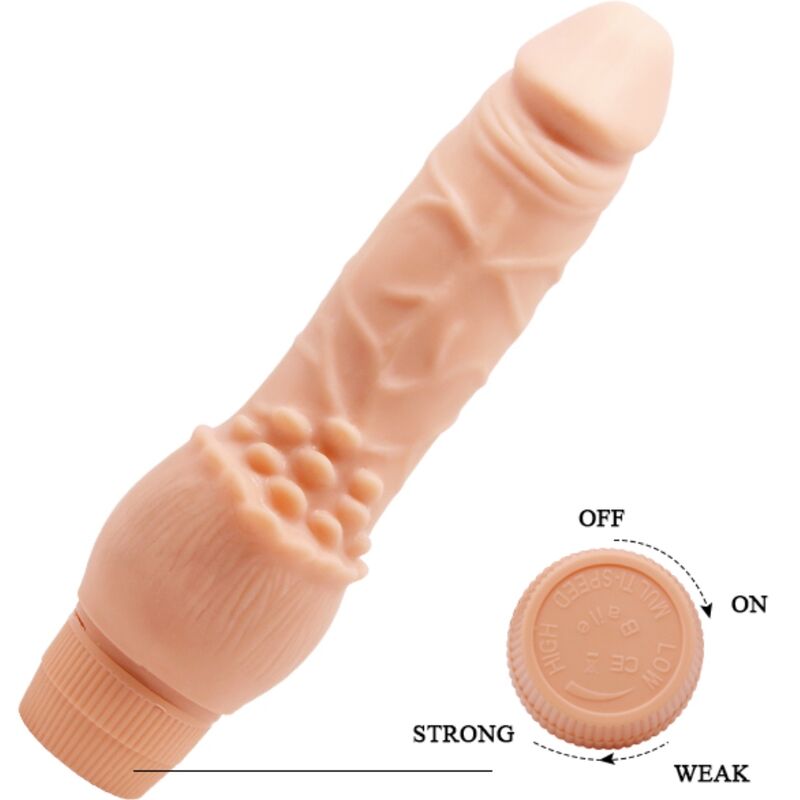BAILE - BARBARA REALISTIC VIBRATOR 19.5 CM FLESH - 3