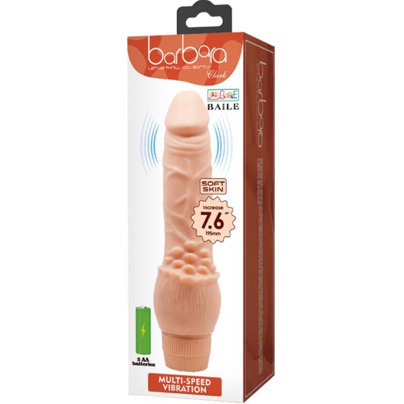 BAILE - BARBARA REALISTIC VIBRATOR 19.5 CM FLESH - 4