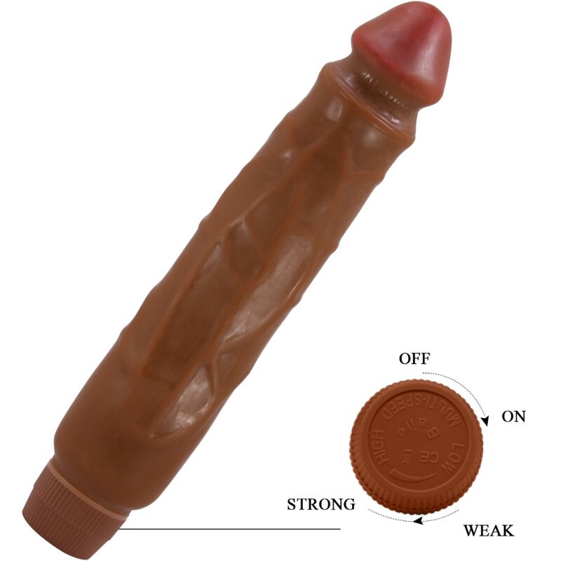 BAILE - JACK REALISTIC VIBRATOR 26 CM MULATTO - 3