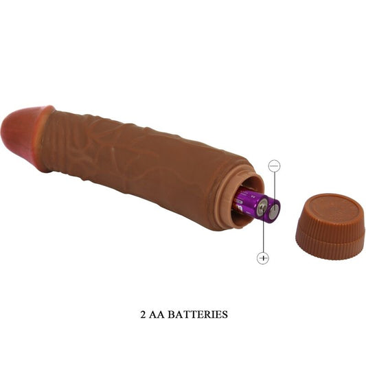 BAILE - JEFF REALISTIC VIBRATOR 19.5 CM MULATTO - 1