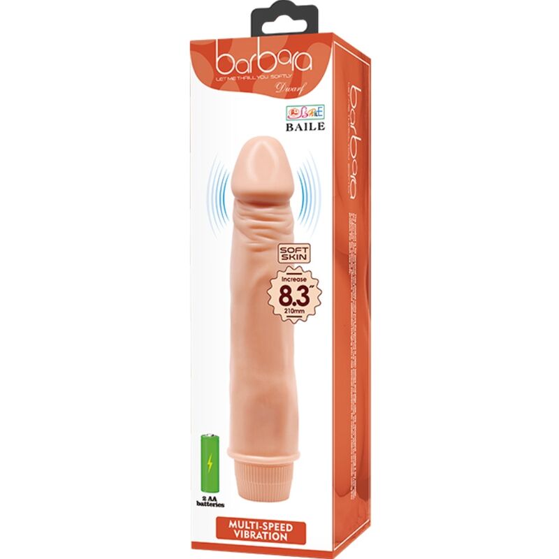 BAILE - DWARF REALISTIC VIBRATOR 21 CM FLESH - 4