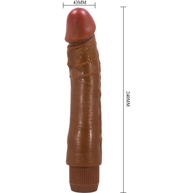 BAILE - DYBBUK REALISTIC VIBRATOR 24 CM MULATTO - 4