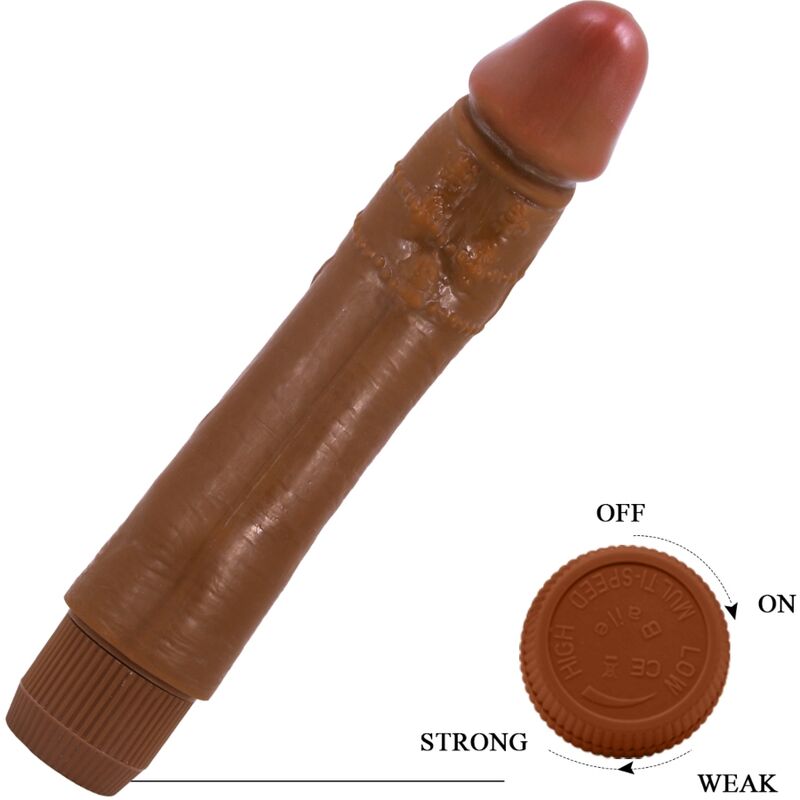 BAILE - DYBBUK REALISTIC VIBRATOR 24 CM MULATTO - 5
