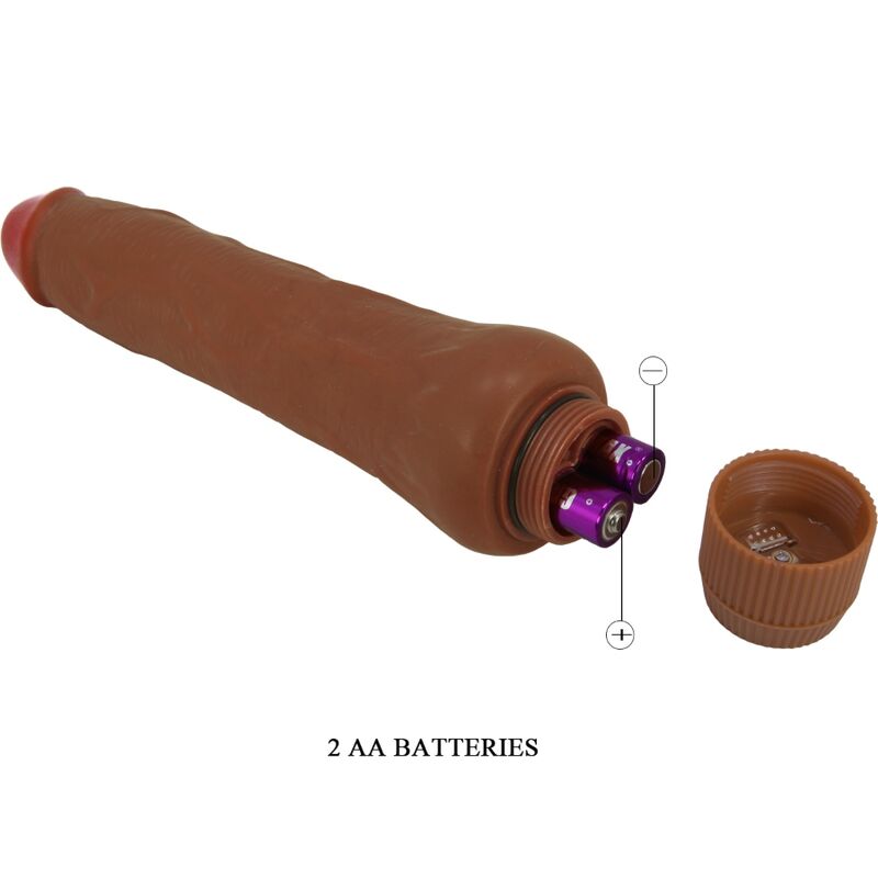 BAILE - DRYAD REALISTIC VIBRATOR 25 CM MULATTO - 2