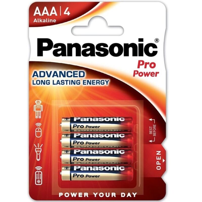 PANASONIC - PRO POWER ALKALINE AAA BATTERY LR03 BLISTER*4 - 1