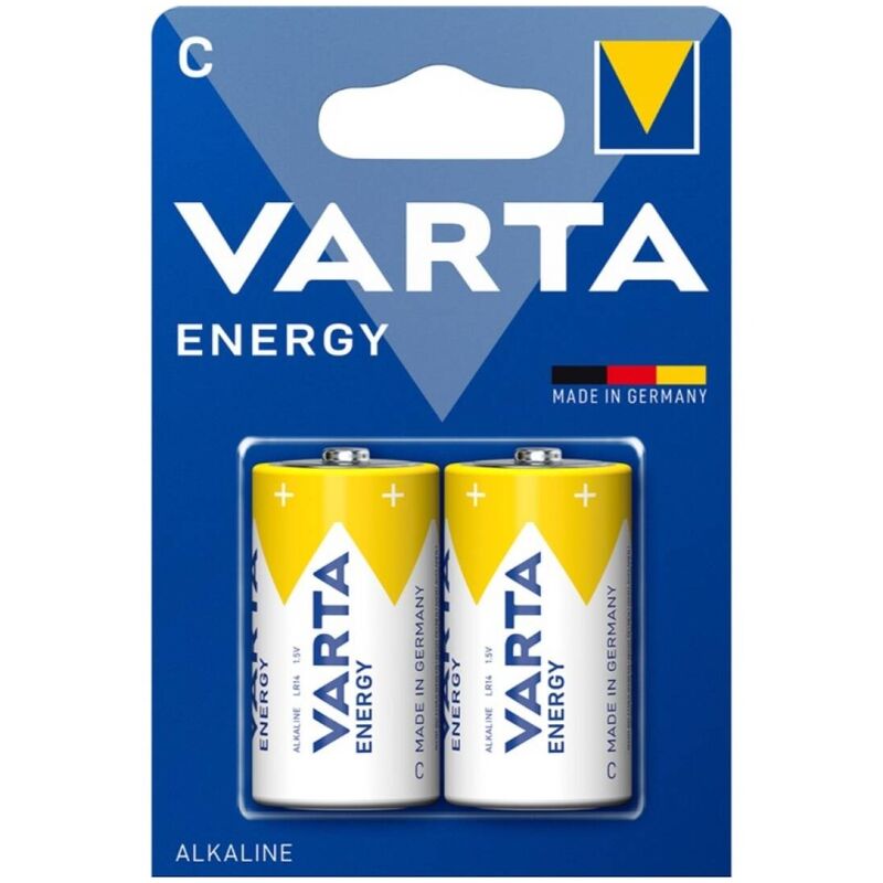 VARTA - ENERGY ALKALINE BATTERY C LR14 BLISTER*2 - 1