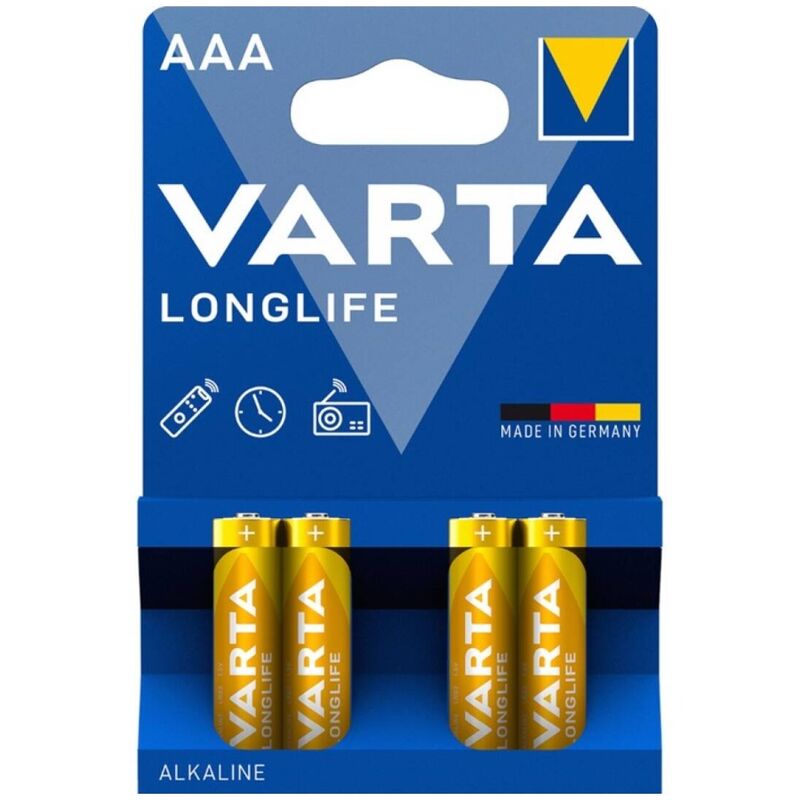 VARTA - LONGLIFE ALKALINE AAA BATTERY LR03 BLISTER*4 - 1