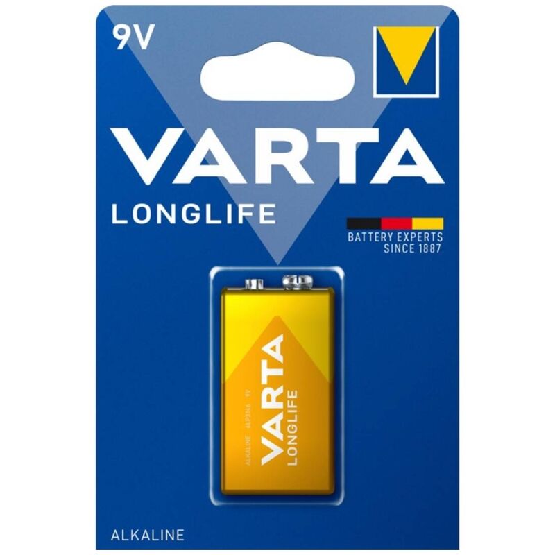 VARTA - LONGLIFE ALKALINE BATTERY 9V LR61 BLISTER*1 - 1