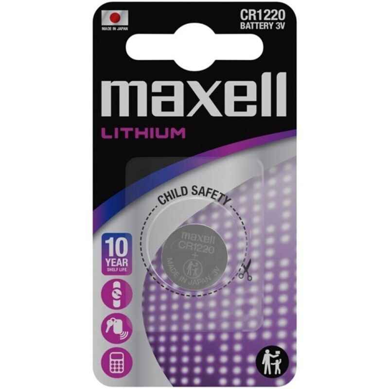 MAXELL - BATTERIA A BOTTONE AL LITIO CR1220 3V BLISTER*1 - Secretroomsexyshop
