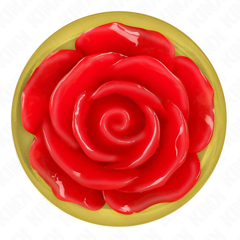 KINK - ROSE GOLD RED BUTTER PLUG SIZE S