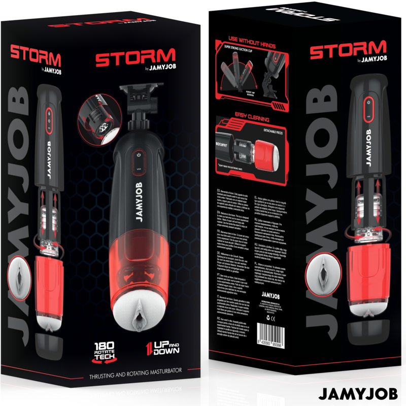 JAMYJOB - STORM AUTOMATIC VAGINA MASTURBATOR 10 ROTATION AND THRUST MODES - 5