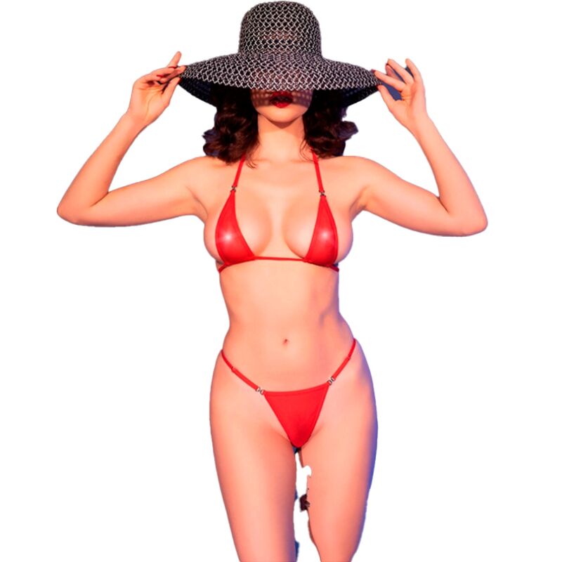 CHILIROSE - CR 4840 MICRO BIKINI RED S/M - 3
