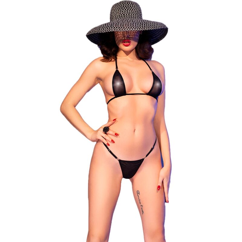 CHILIROSE - CR 4840 MICRO BIKINI BLACK S/M - 8