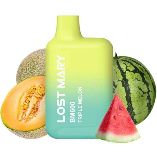LOST MARY - BM600 NICOTINA VAPER 2% MONOUSO TRIPLO MELONE