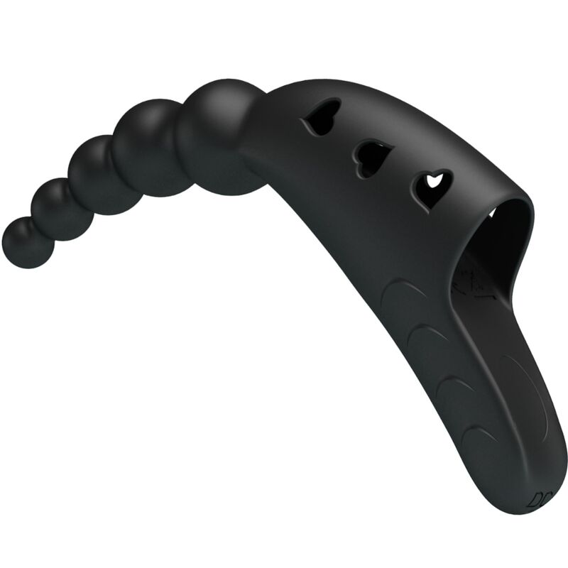 PRETTY LOVE - JORDIN FINGER VIBRATOR 10 VIBRATIONS BLACK - 4
