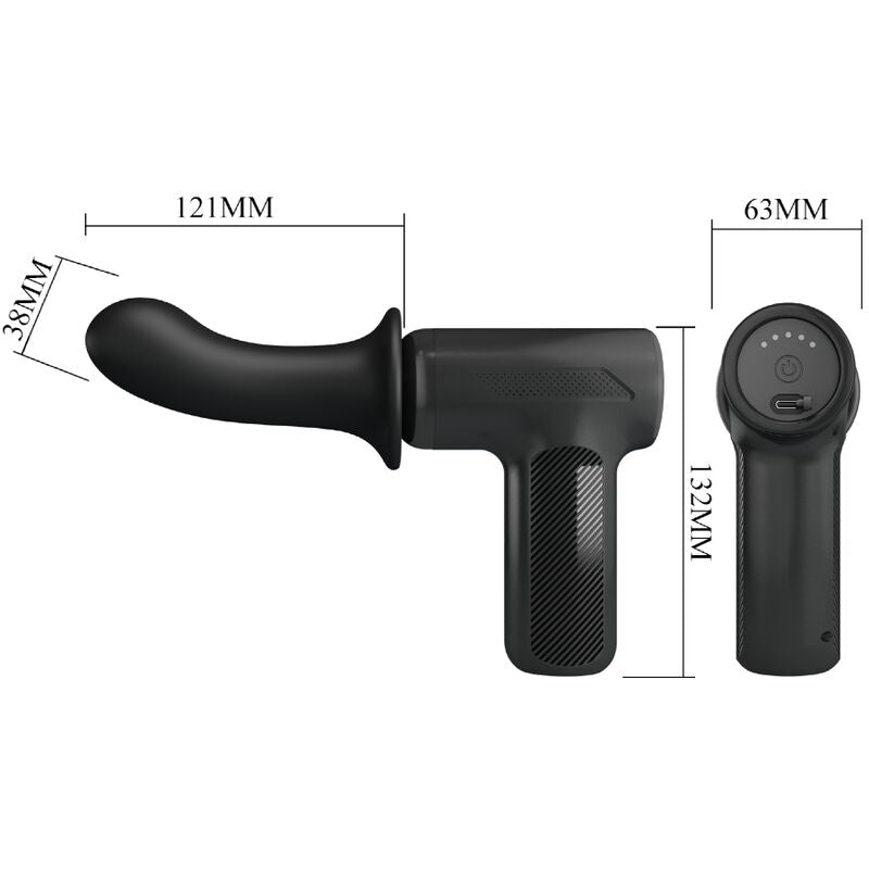 PRETTY LOVE - DJ DOCTOR MASSAGER 5 SETTINGS BLACK - 3