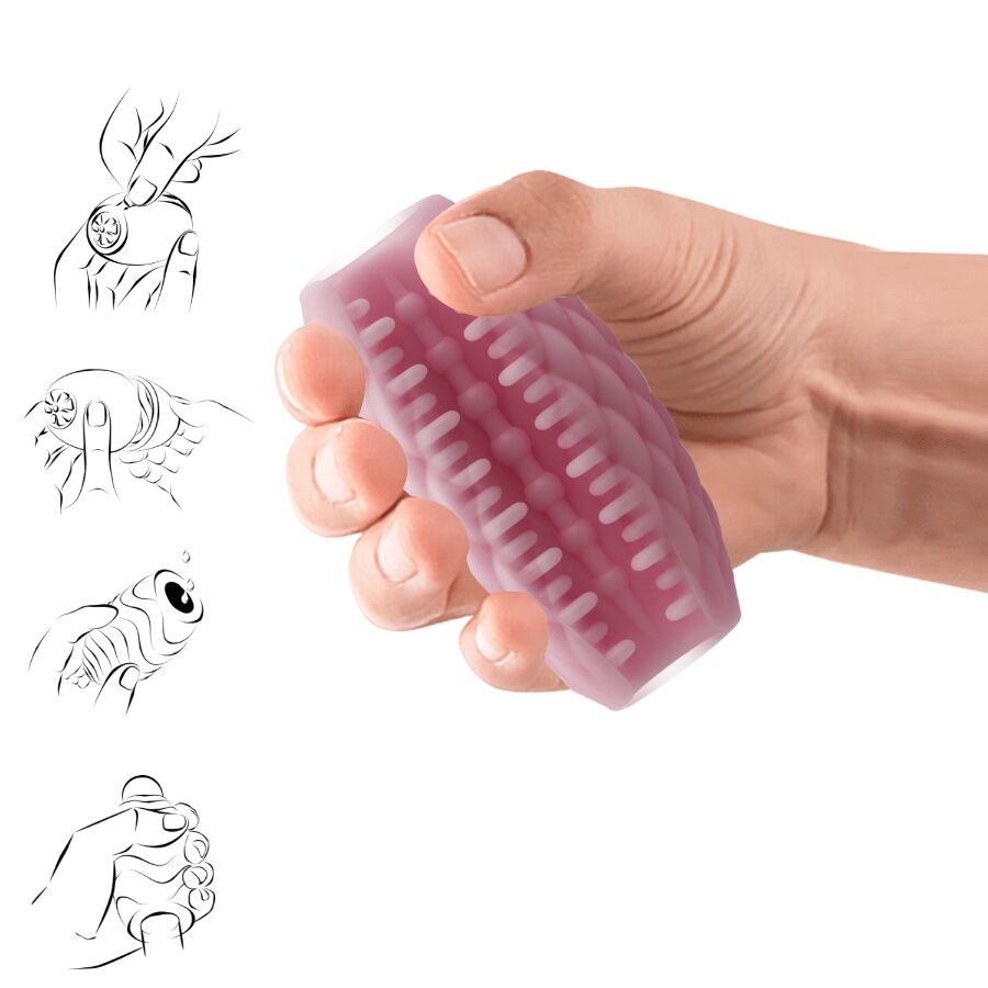 PRETTY LOVE - ATHENA EROS SILICONE MALE MASTURBATOR PINK - 3