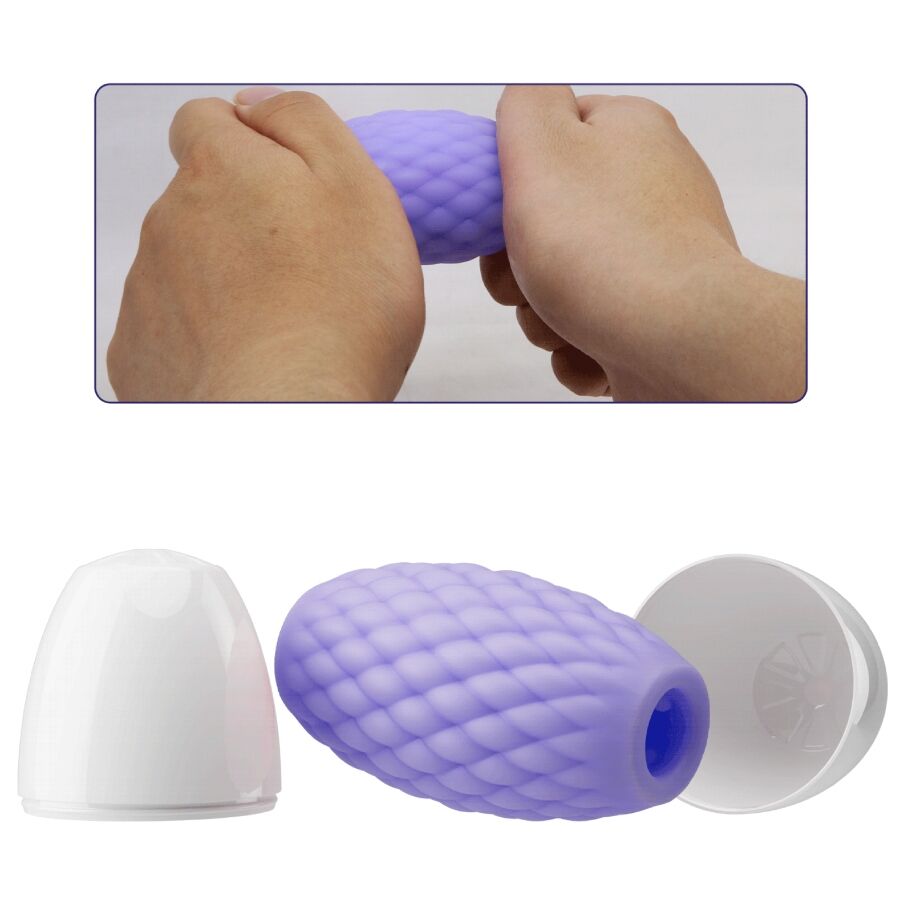 PRETTY LOVE - ATHENA EROS MASTURBATEUR HOMME EN SILICONE VIOLET