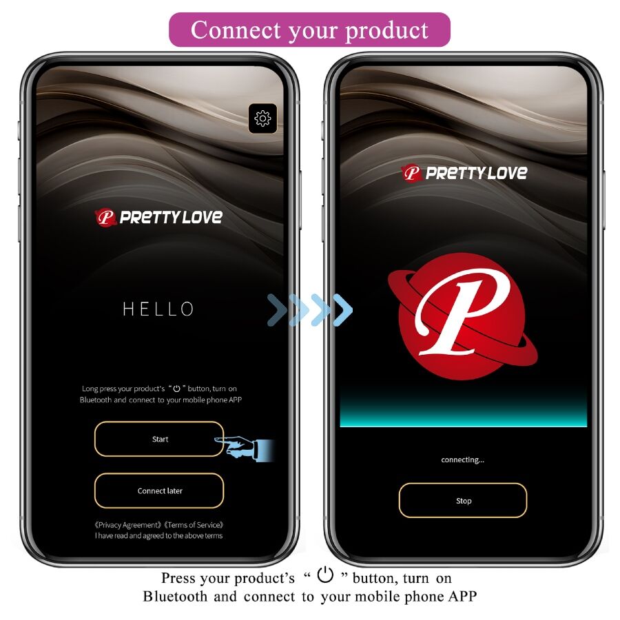 PRETTY LOVE - LEVIATHAN APP CONTROLLED VIBRATOR PURPLE - 2