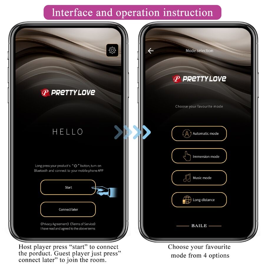 PRETTY LOVE - LEVIATHAN APP CONTROLLED VIBRATOR PURPLE - 4