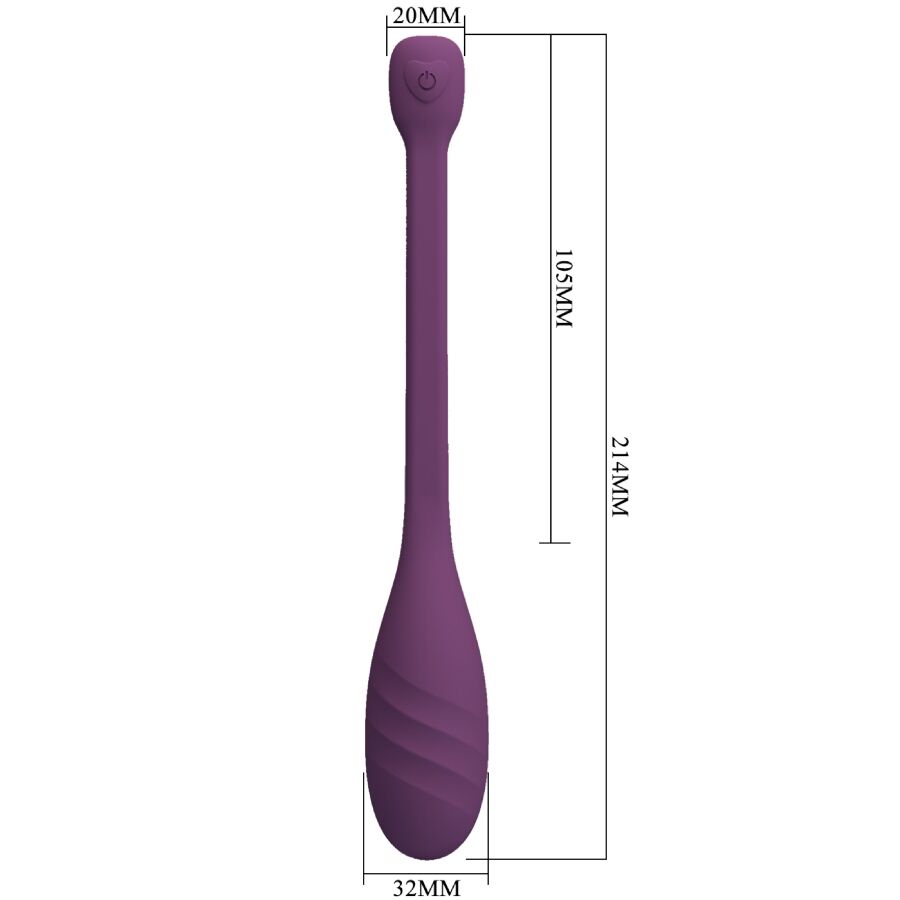 PRETTY LOVE - LEVIATHAN APP CONTROLLED VIBRATOR PURPLE - 15
