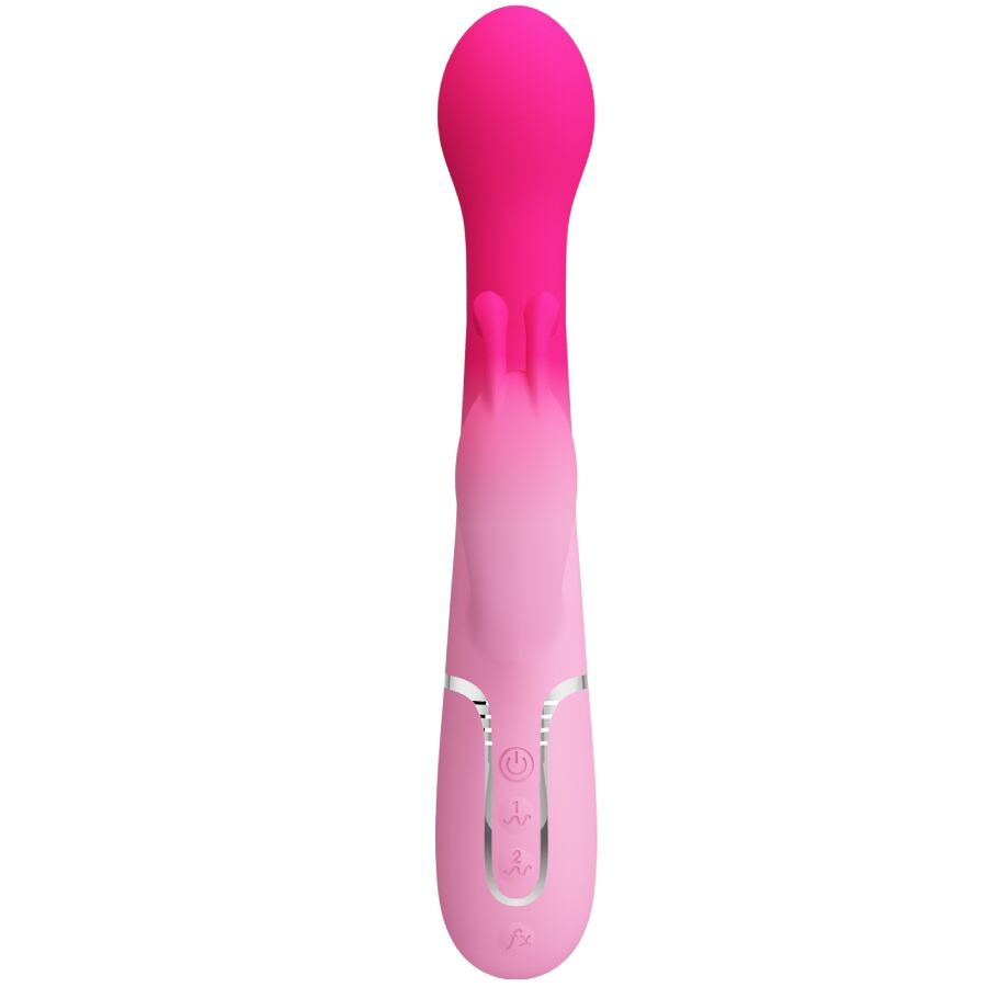 PRETTY LOVE - DEJON 3 IN 1 MULTIFUNCTIONAL PINK RABBIT VIBRATOR