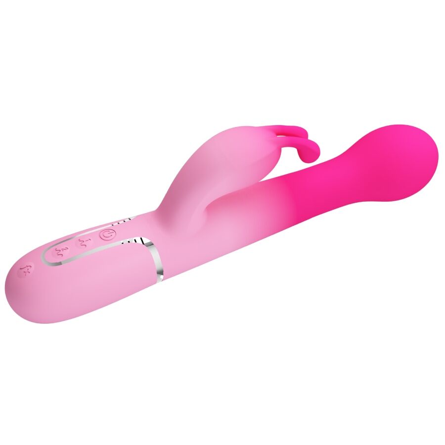 PRETTY LOVE - DEJON 3 IN 1 MULTIFUNCTIONAL PINK RABBIT VIBRATOR
