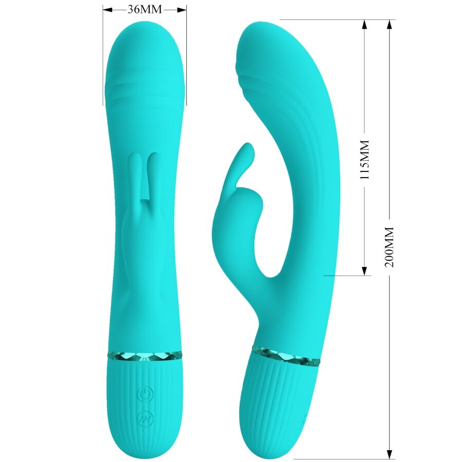 PRETTY LOVE - SCOCCO VIBRATOR RABBIT TURQUOISE - 5