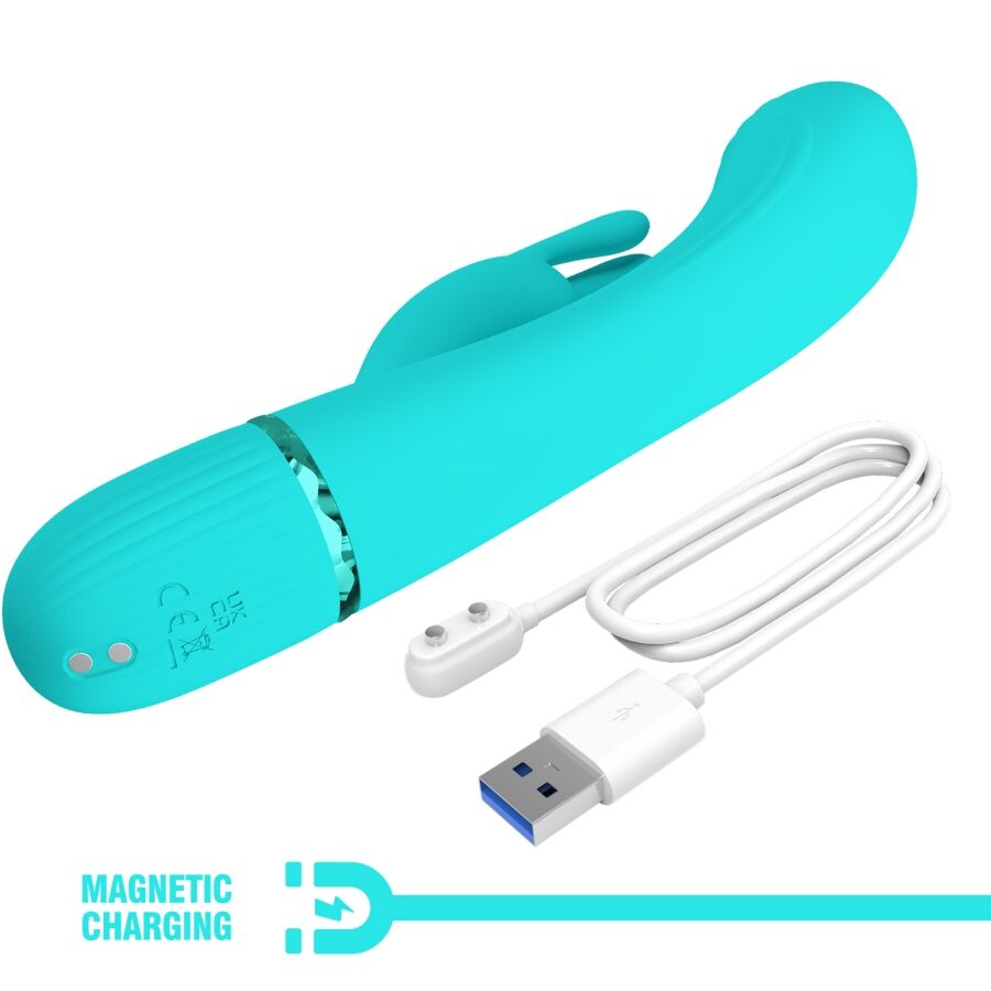 PRETTY LOVE - SCOCCO VIBRATOR RABBIT TURQUOISE - 10