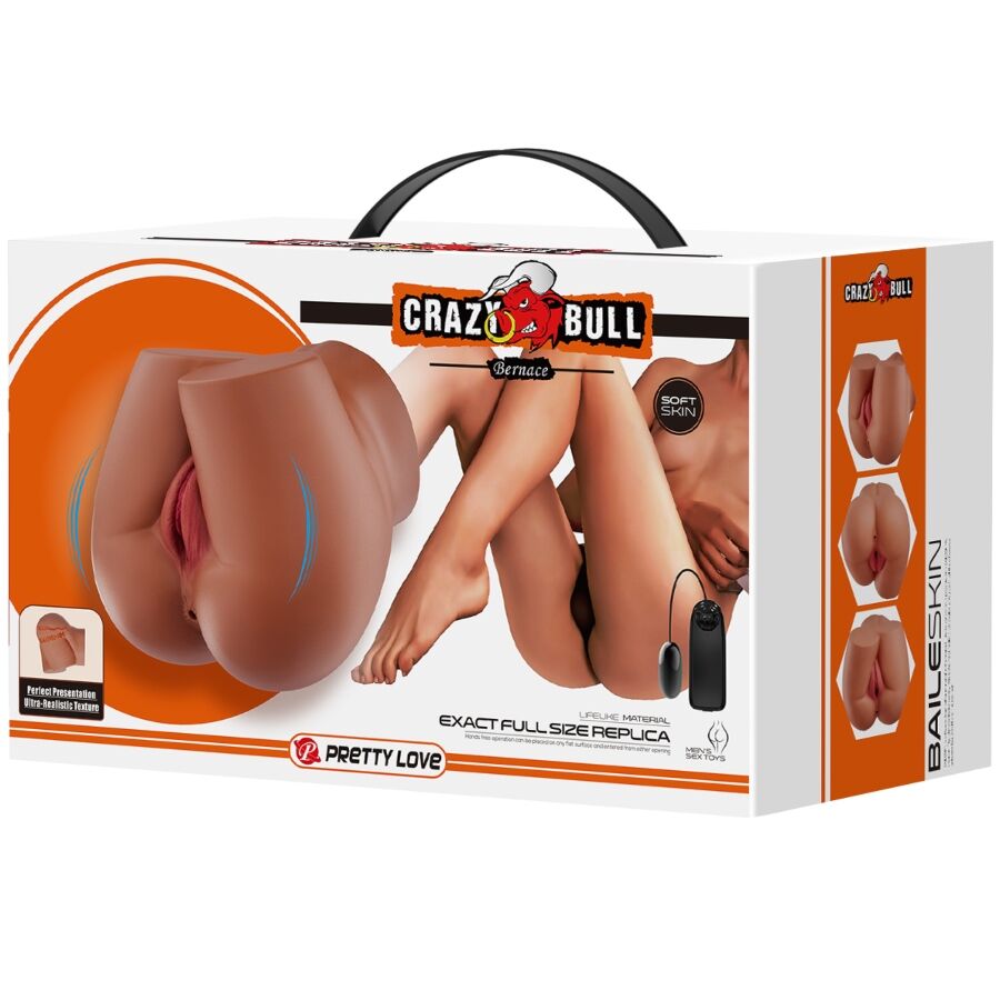 CRAZY BULL - BERNACE ASS VIBRATOR WITH REALISTIC VAGINA AND ANUS FLESH REMOTE CONTROL - 8