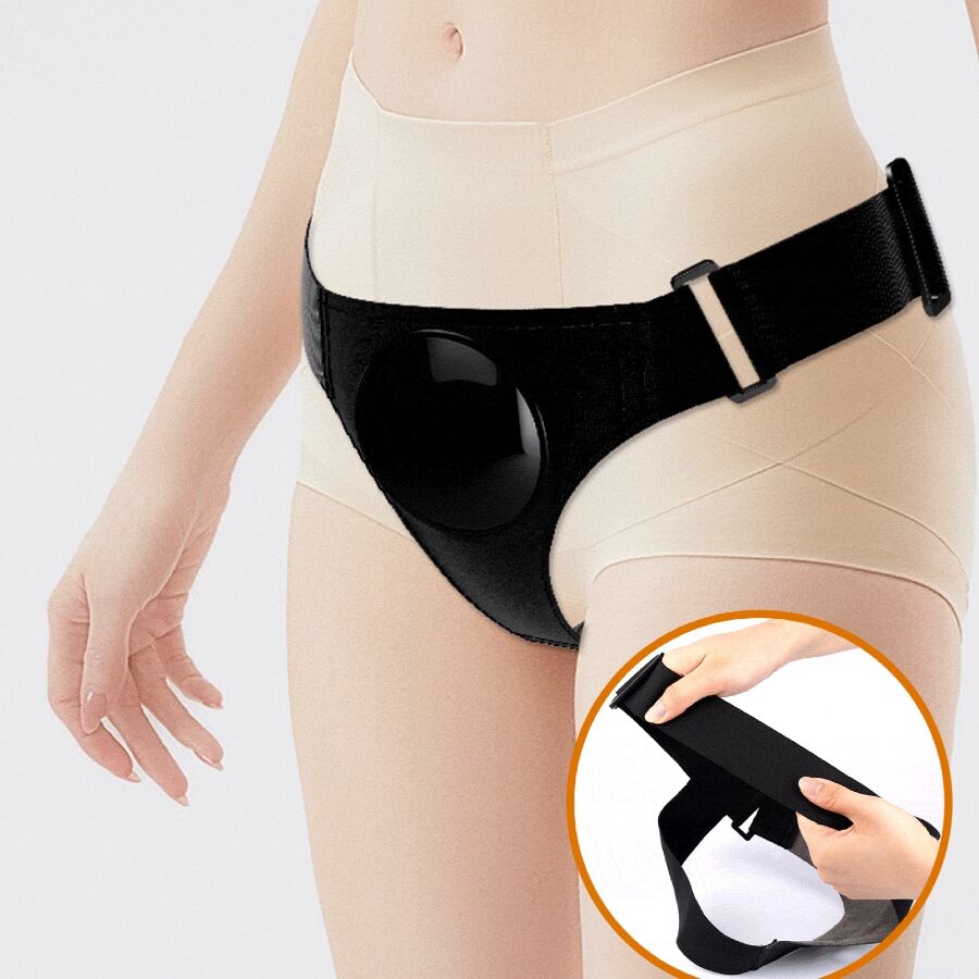 PRETTY LOVE - KYTON UNIVERSAL HARNESS BRIEFS WITH SQUIRTING DILDO 19 CM MULATO - 4